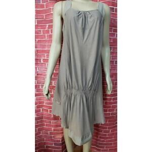 Manila Grace ~ Rare Women Taupe Casual Slip Dress Size 40/4? Made in Italy #C